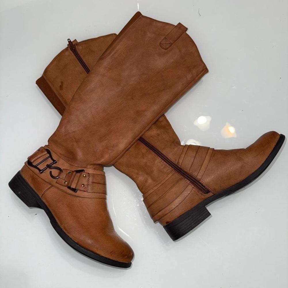 Sonoma Saddle Riding Boots – Tall Equestrian Buckle Style – Women's 7